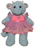 Build-A-Bear Enchanted Dragon plush wearing pink and purple fairy dress