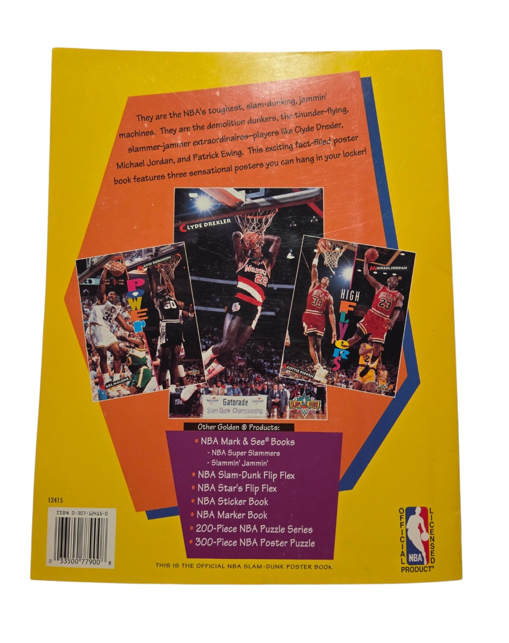 NBA Slam Dunk Poster Book back cover