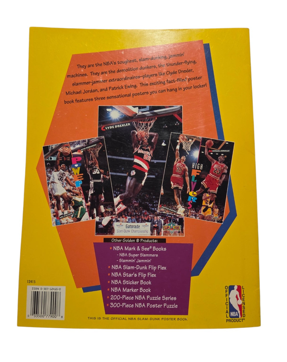 NBA Slam Dunk Poster Book back cover