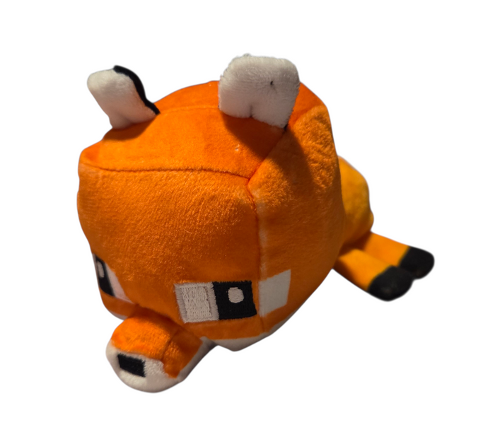 JINX Minecraft orange fox plush front three-quarter view