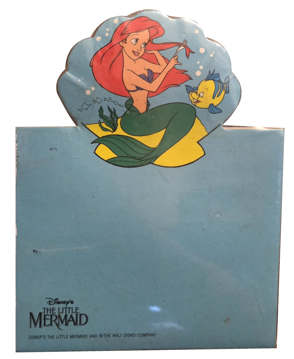Disney – The Little Mermaid – Ariel & Flounder Die-Cut Notepad – 70 Sheets