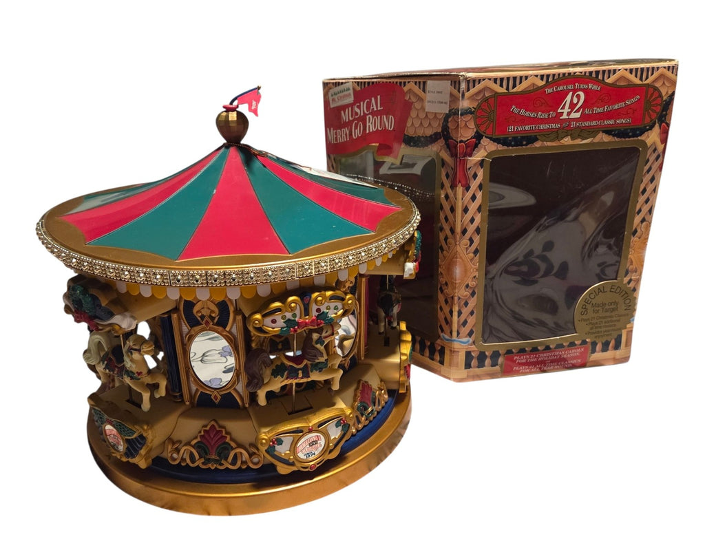 Musical merry-go-round carousel alternate angle with original box