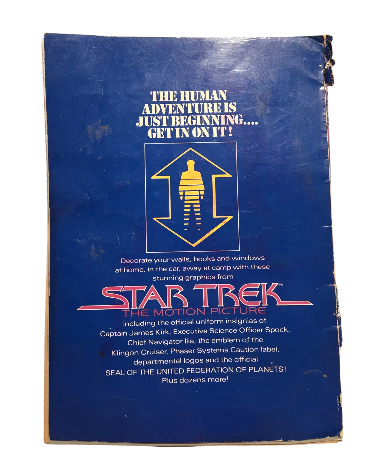 1979 – Pocket Books – Star Trek Peel-Off Graphics Book by Lee Cole – Incomplete / Damaged Binding