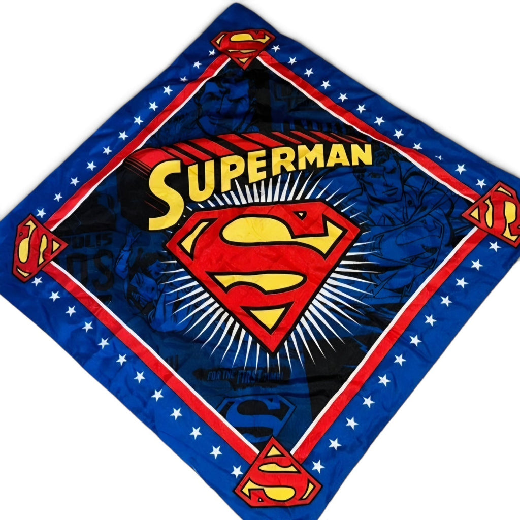 DC Comics Superman Stars & Shield Handkerchief / Bandana – New With Tags