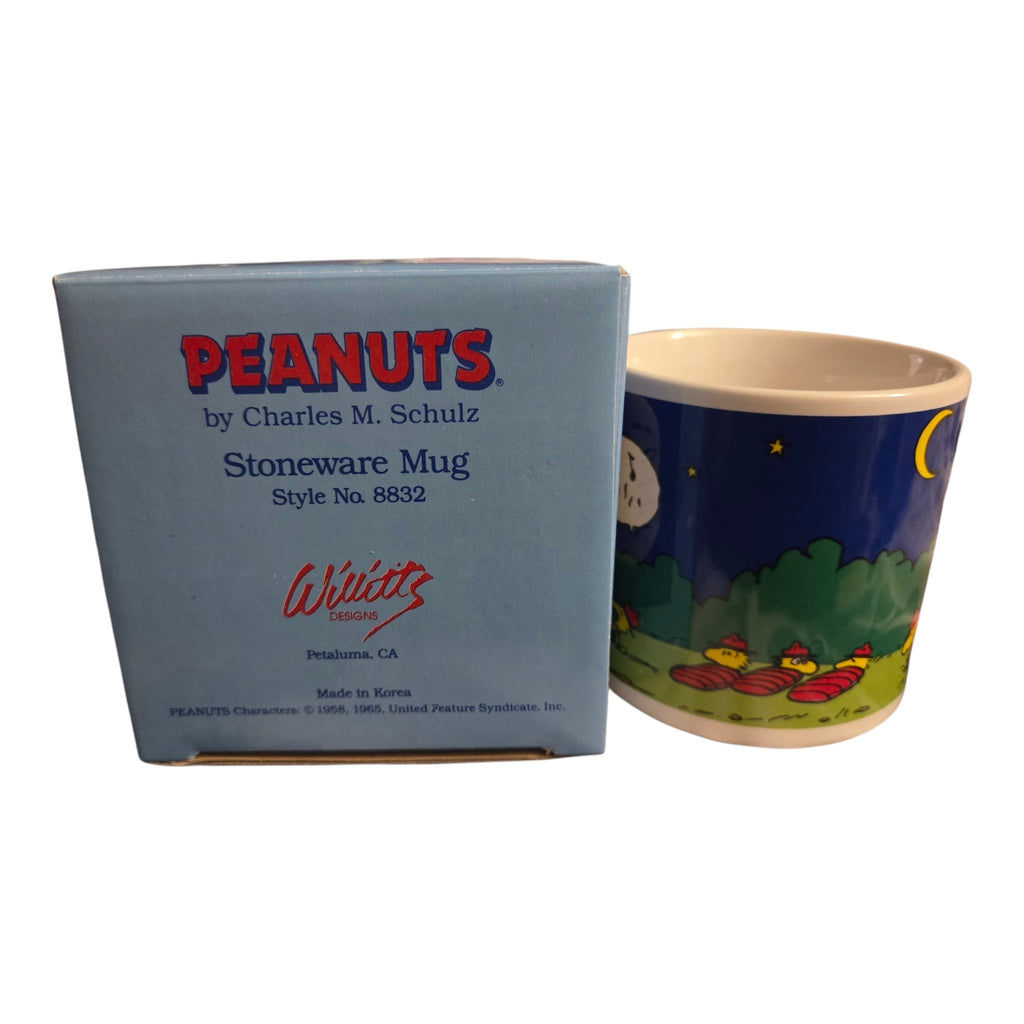 Willitts Designs – Peanuts Snoopy Beaglescout Camping Stoneware Mug – With Box