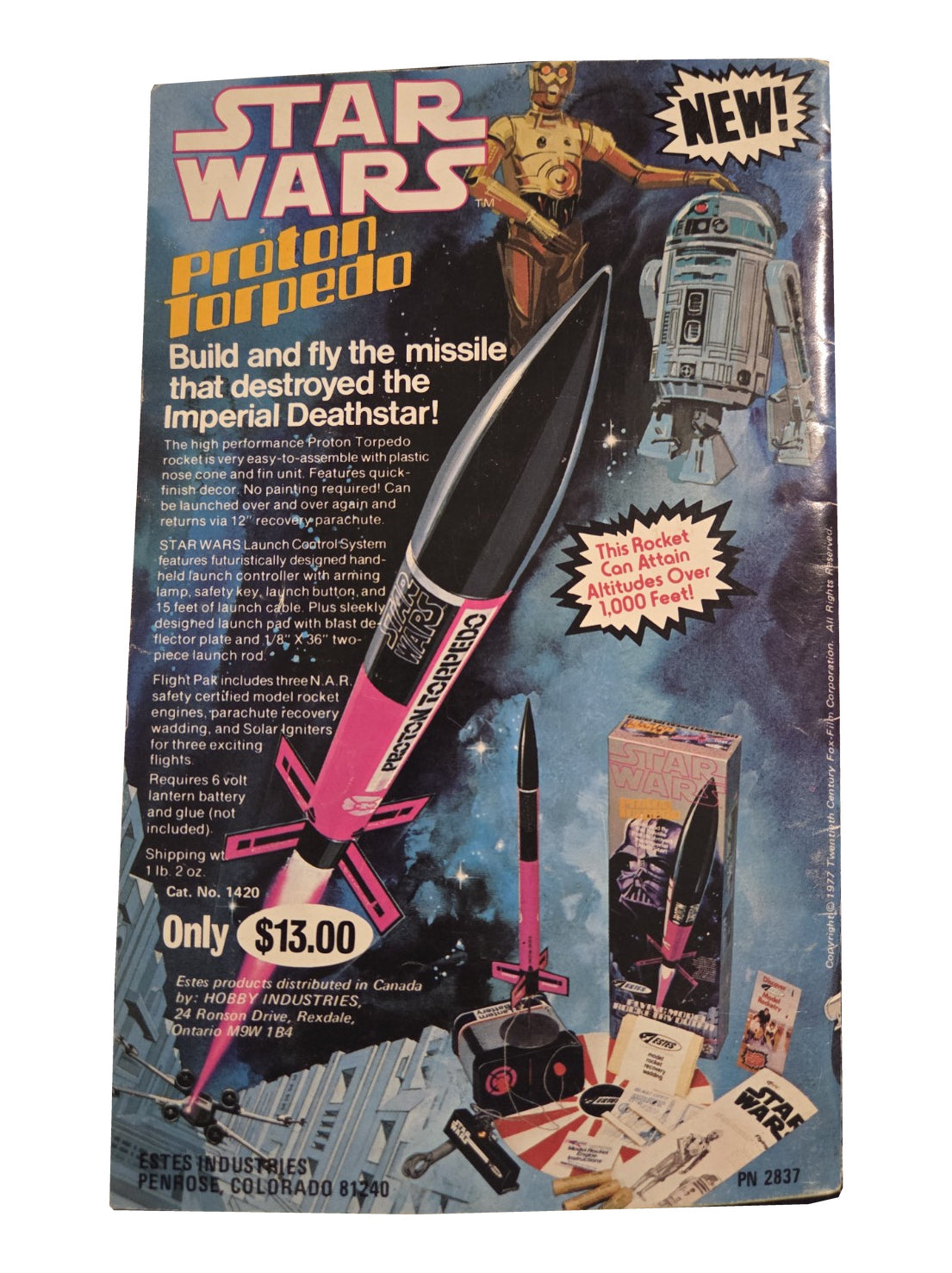 Back cover, Star Wars Proton Torpedo advertisement