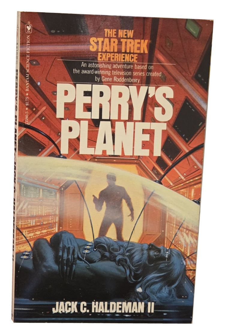 1980 Star Trek Perry’s Planet paperback front cover with original wear on white background
