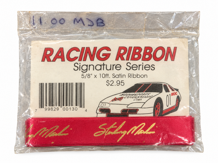Sterling Marlin Signature Series ribbon front, upright on white