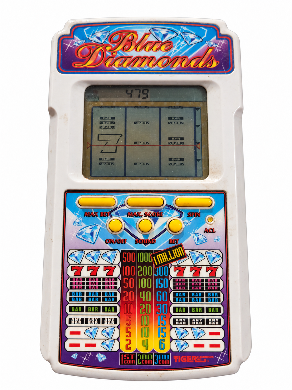 Game powered on showing working LCD