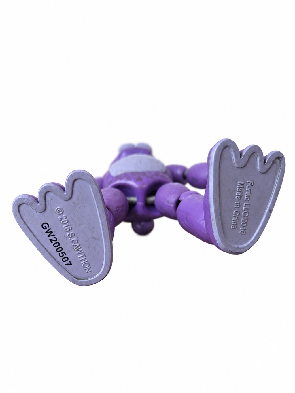 Bonnie figure underside showing Funko LLC 2016 and Scott Cawthon markings