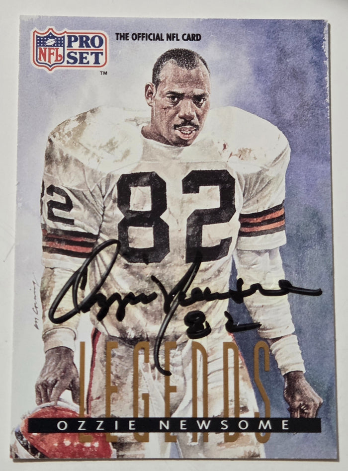 1991 Pro Set Legends Ozzie Newsome #699 signed card front