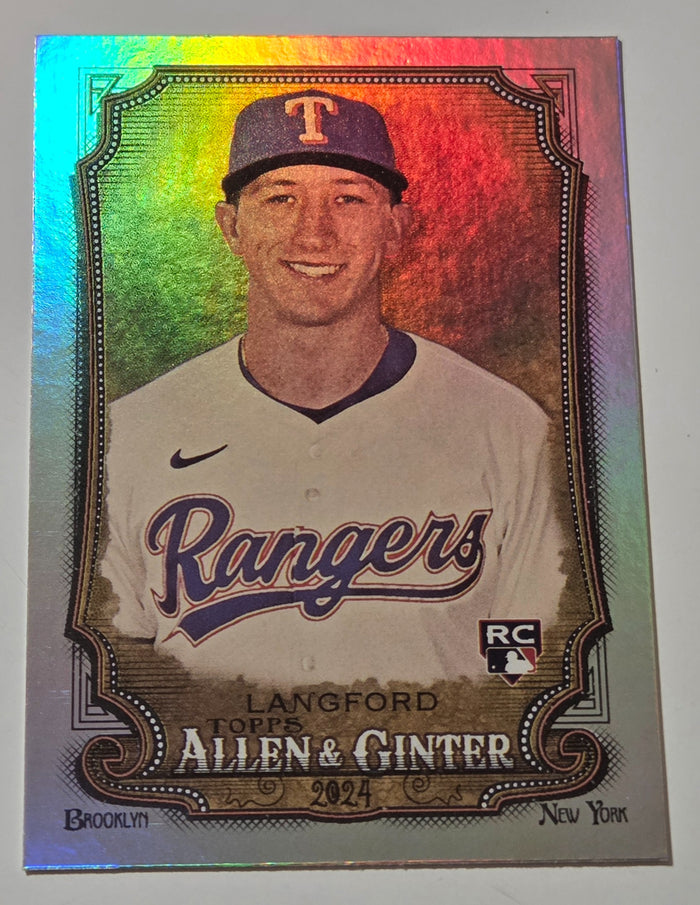 2024 Topps Allen and Ginter Wyatt Langford #278 foil RC front