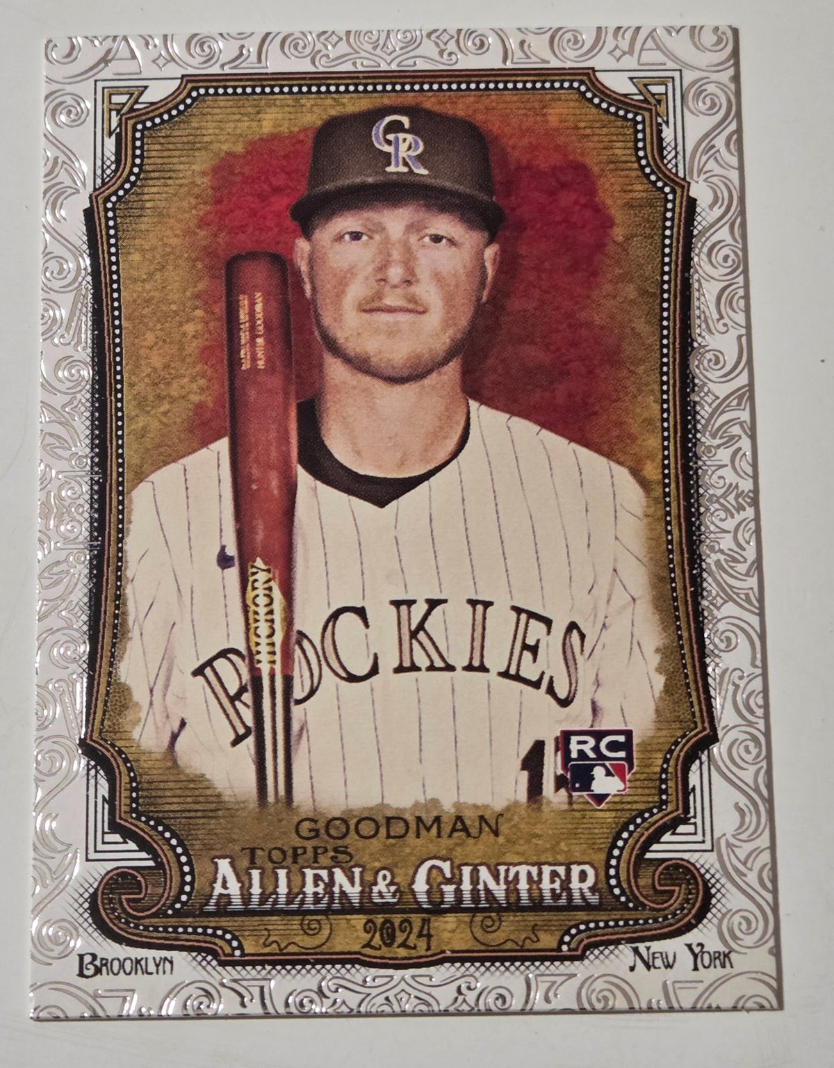 2024 Allen & Ginter Hunter Goodman 3 Foil Filigree RC front