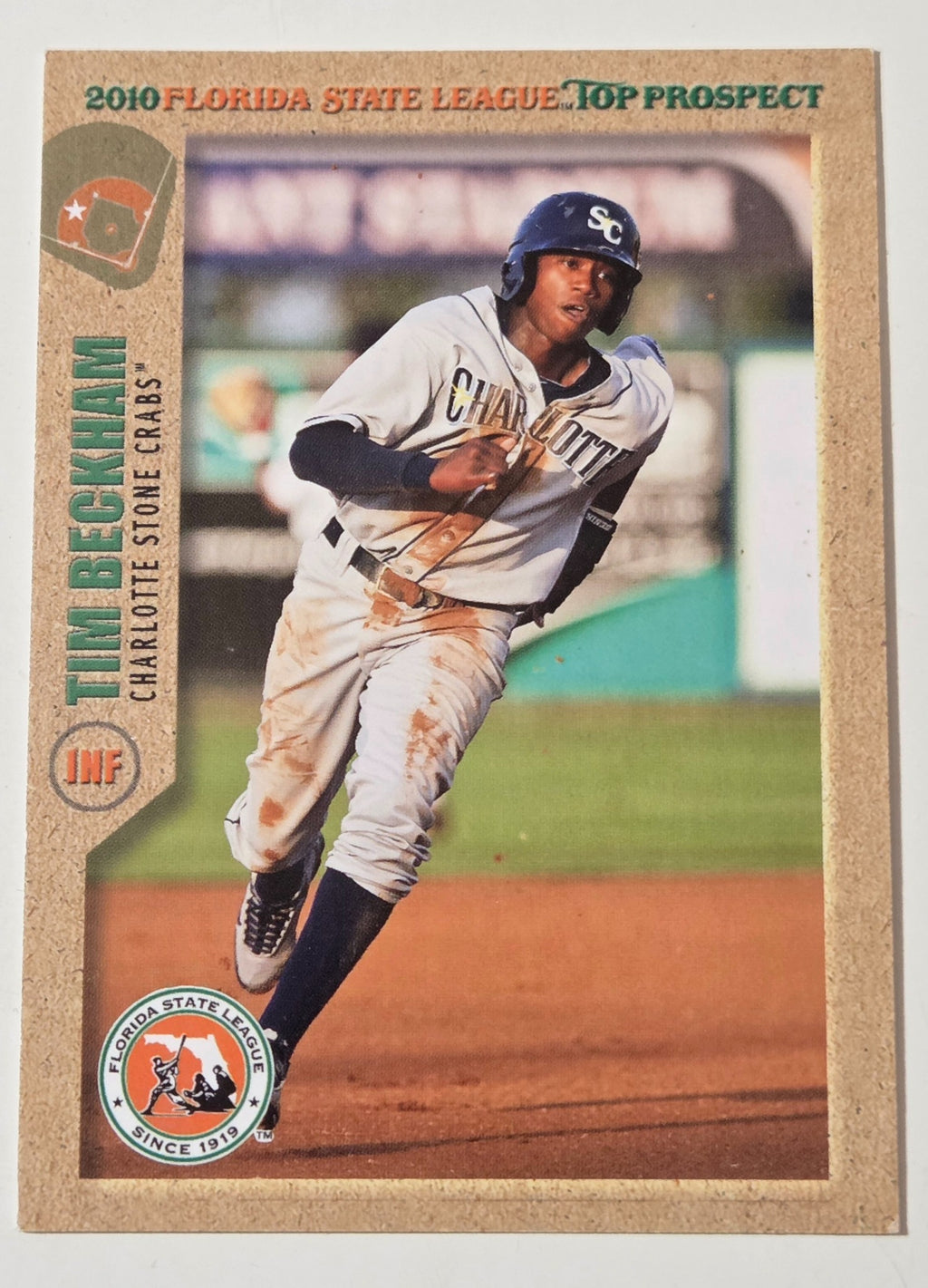2010 Grandstand Tim Beckham  Florida State League Top Prospect front