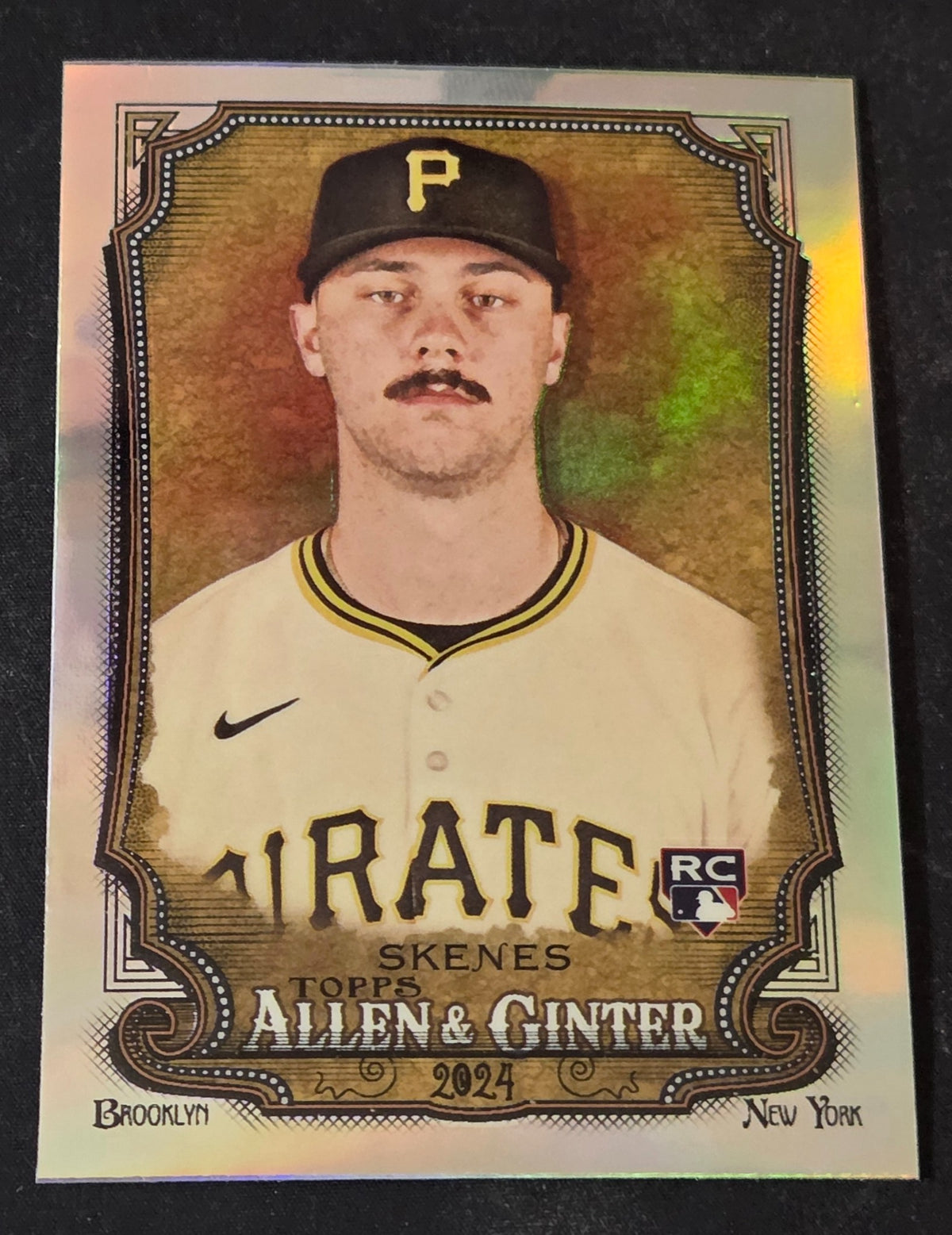 2024 Topps Allen & Ginter Paul Skenes 282 Chrome Refractor RC front