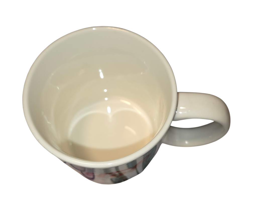 P Graham Dunn porcelain mug interior and rim