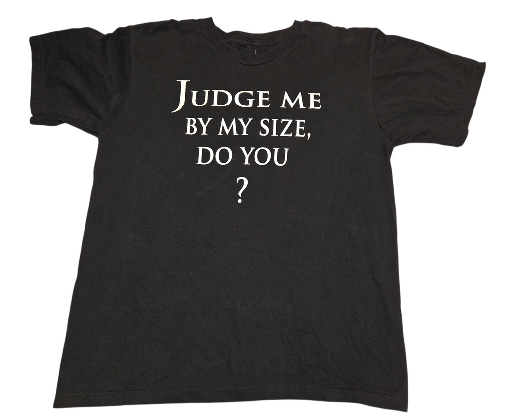 Disney Parks Yoda Judge Me By My Size black youth large T-shirt front