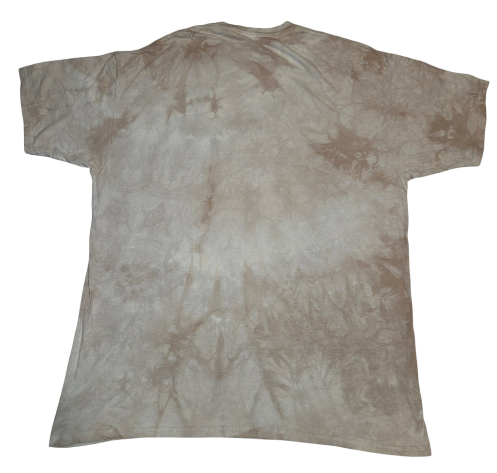 The Mountain tan tie-dye T-shirt back