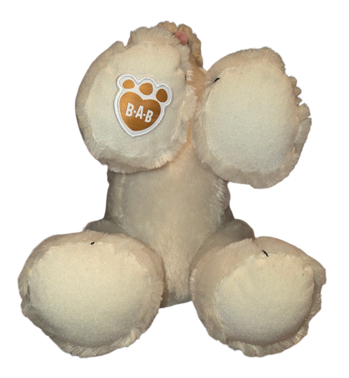 Build-A-Bear terrier plush paw pads with BAB logo