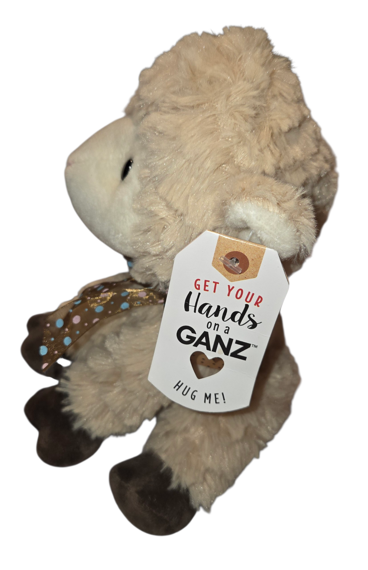 Ganz lamb plush with original Hug Me hang tag