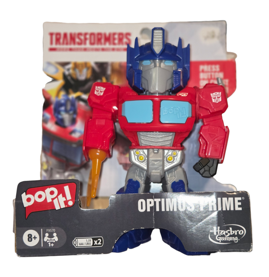 Hasbro Transformers Optimus Prime Bop It electronic game new in package front
