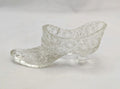 Fenton Daisy And Button Clear Glass Slipper Heel Figurine