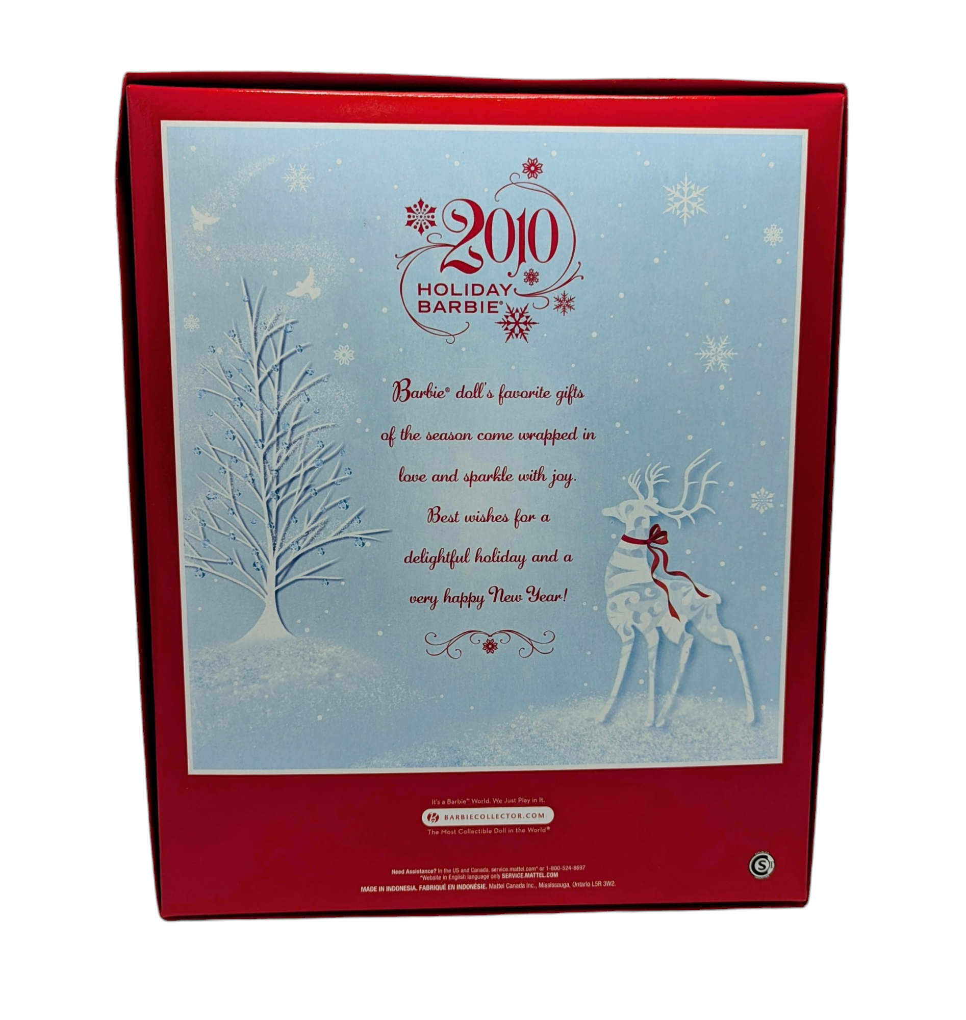 2010 Mattel Barbie Collector Holiday Barbie Doll R4545 image 2