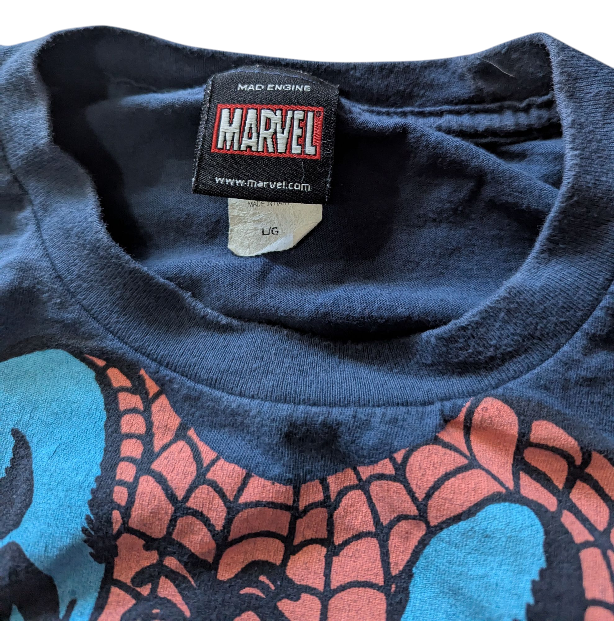 Marvel Mad Engine Spider-Man Character Body Costume T-Shirt Size Large image 3