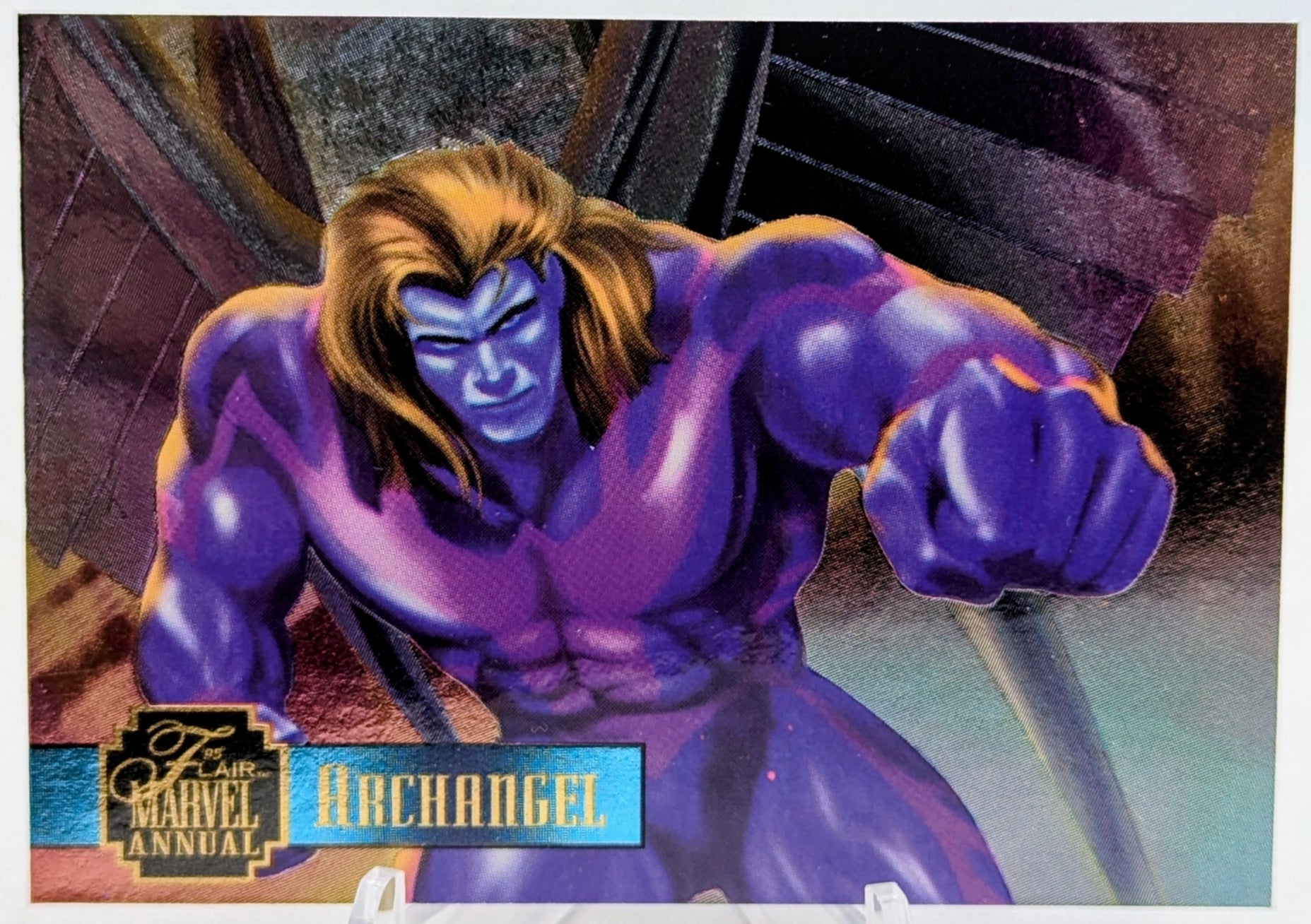 1995 Flair Marvel Annual Powerblast Archangel Insert Chase Card # 16