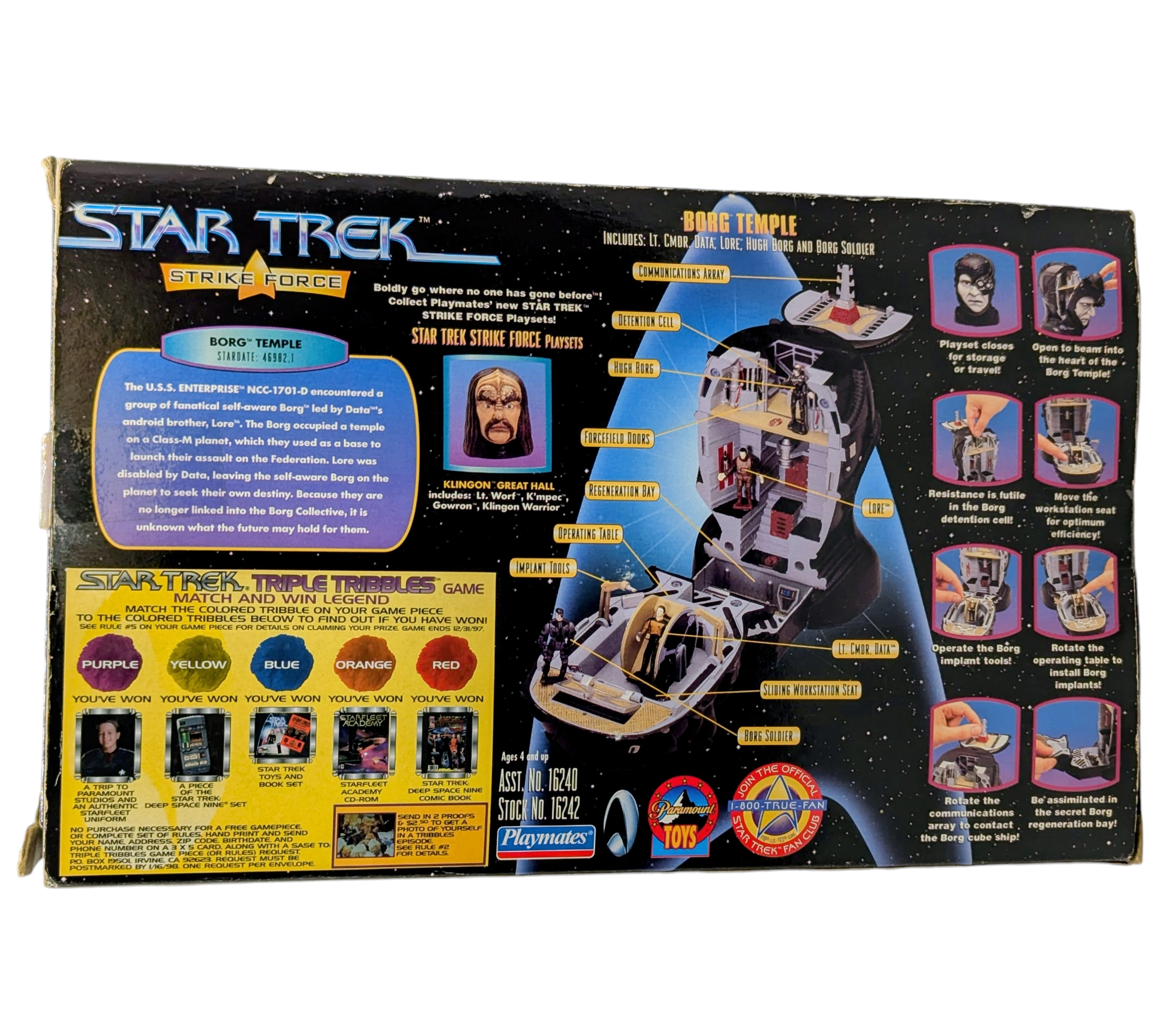 1997 Playmates Star Trek Strike Force Borg Temple Playset Collectors Edition image 2