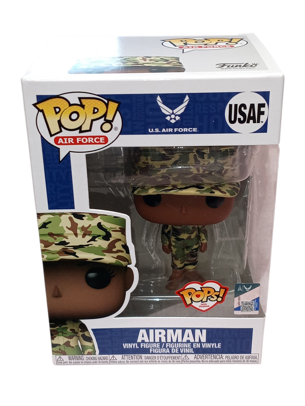 Funko Pop! U.S. Airforce Female Airman USAF Pops With A Purpose Vinyl Figure