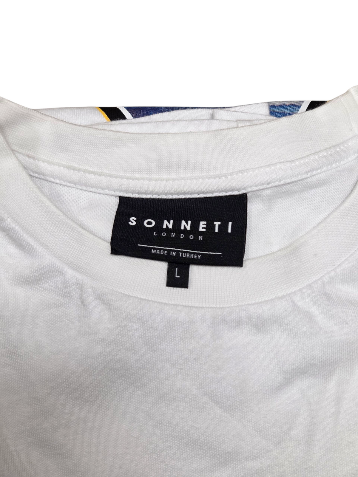 Sonneti London Le Vesinet Yacht Club Waves White T-Shirt Size Large image 3
