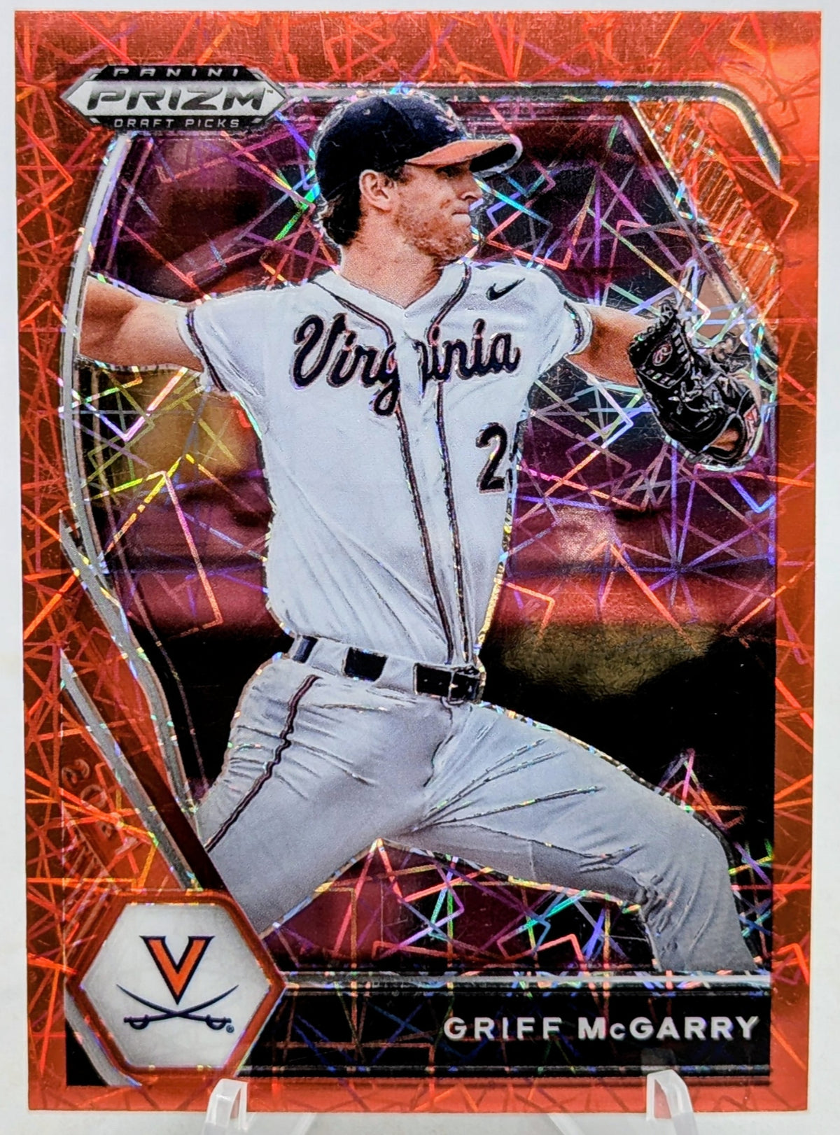 2021 Panini Prizm Draft Picks Red Velocity Griff McGarry Cavaliers PDP145