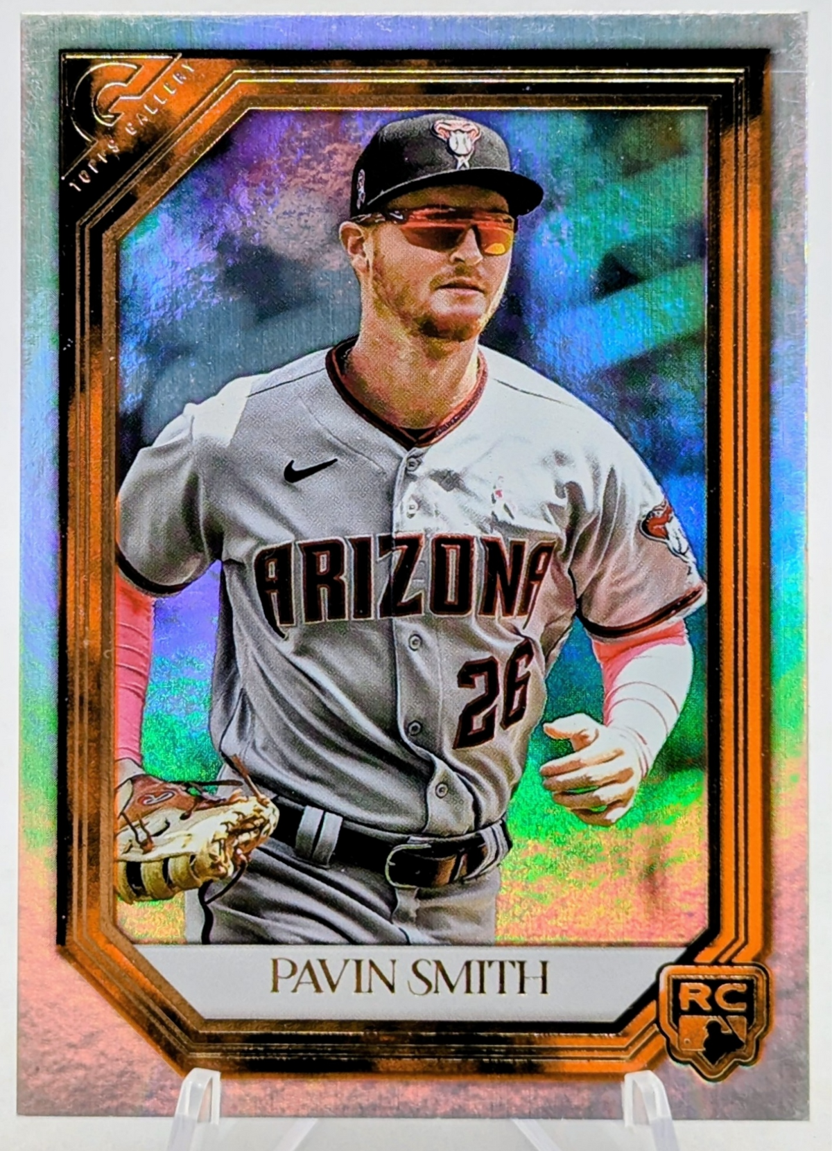 2021 Topps Gallery Gold Rainbow Foil Pavin Smith RC #57 Arizona Diamondbacks /25