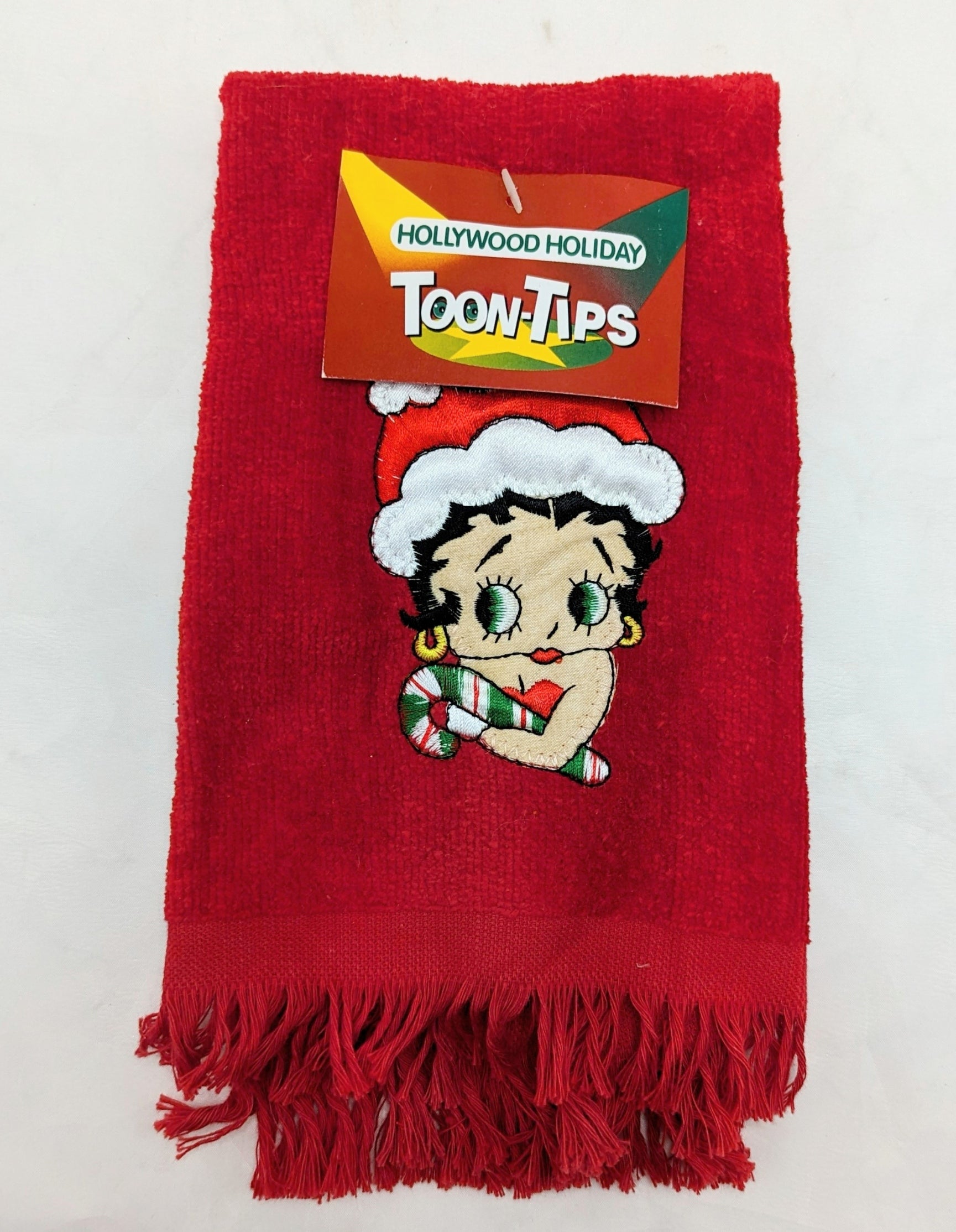 Hollywood Holiday Toon-Tips Betty Boop Christmas Towel