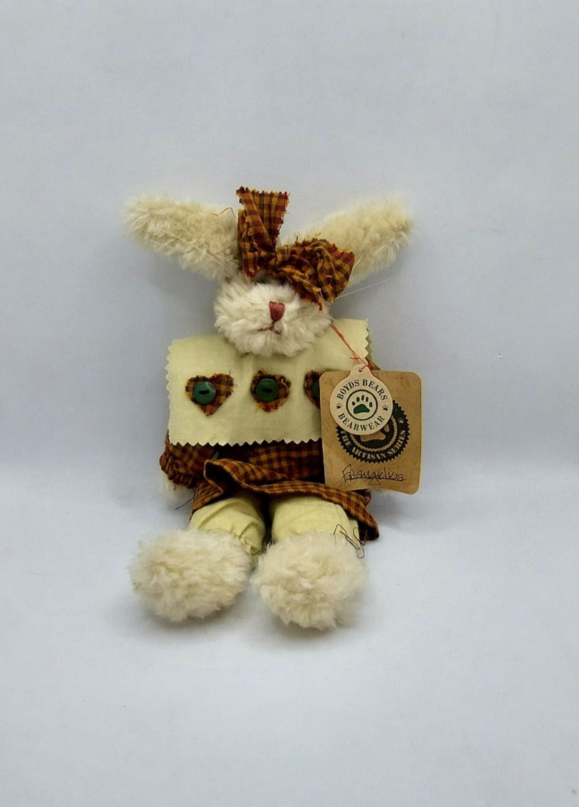 Boyds Bear The Artisan Series Bunny Plush with Plaid Dress - 11"