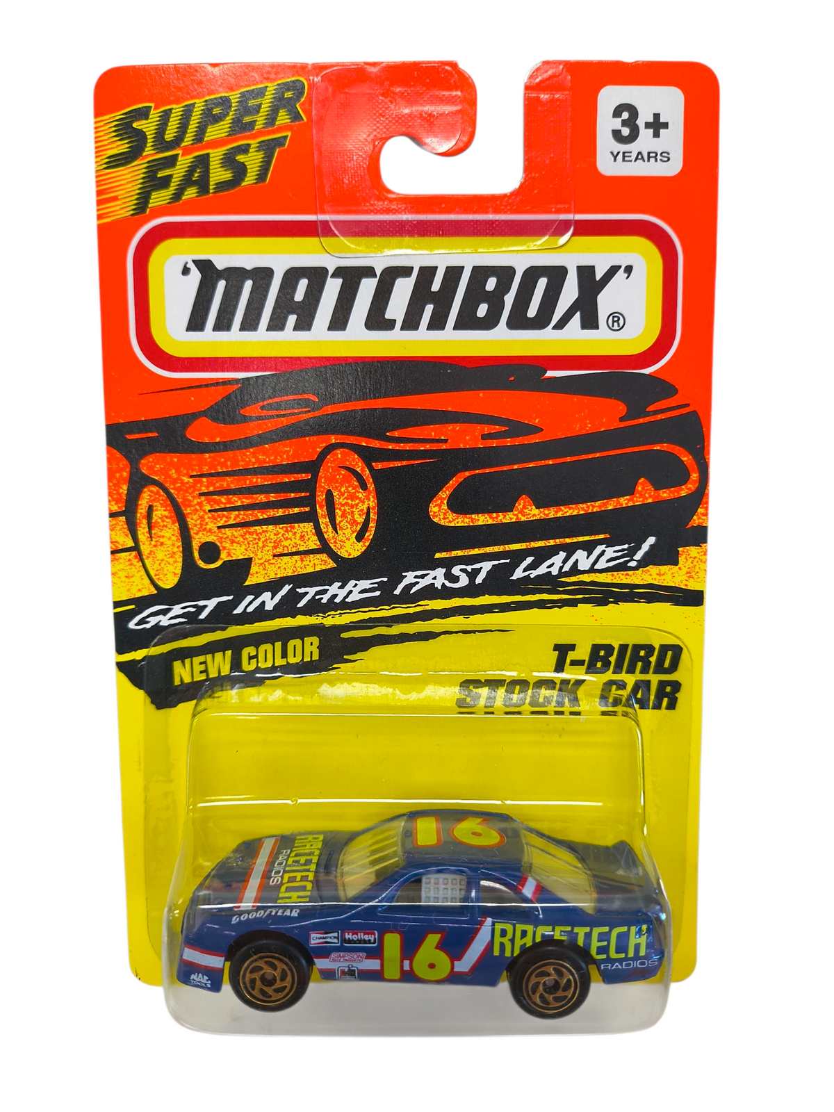1993 Matchbox Superfast #7 Racetech Ford T-Bird Thunderbird Stock Car #16