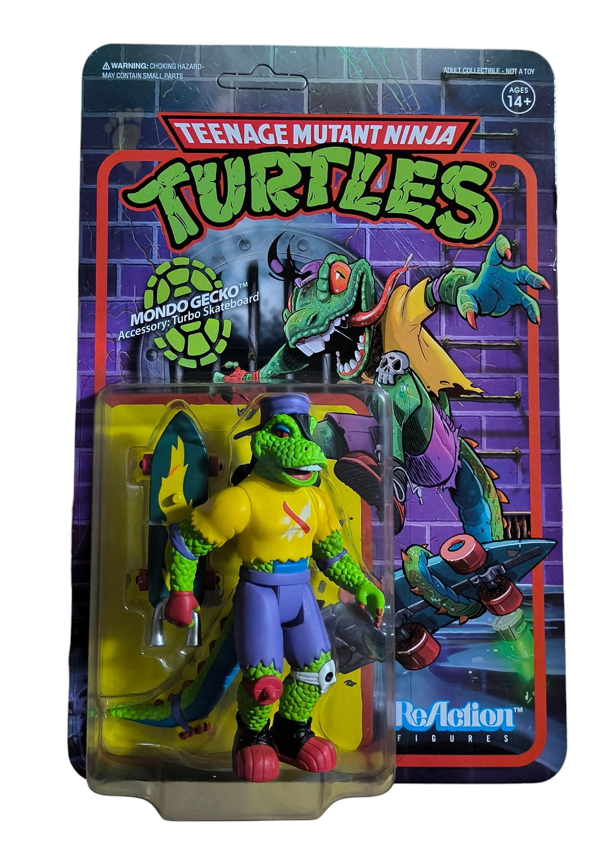 Super7 Reaction Teenage Mutant Ninja Turtles TMNT Mondo Gecko 3.75" Figure