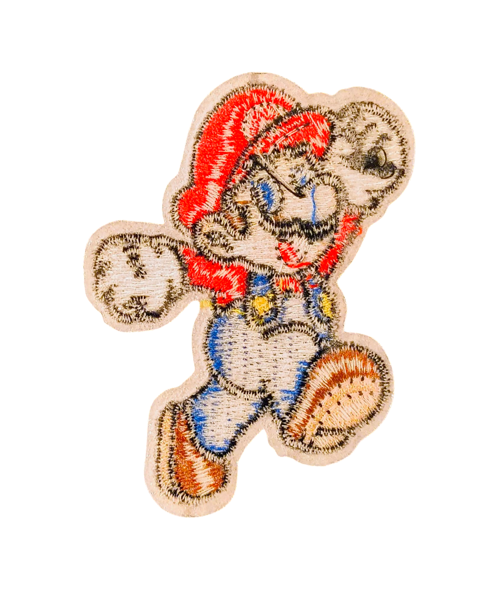 Nintendo Super Mario - Mario Jumping Embroidered Iron On 2.5" Patch image 2