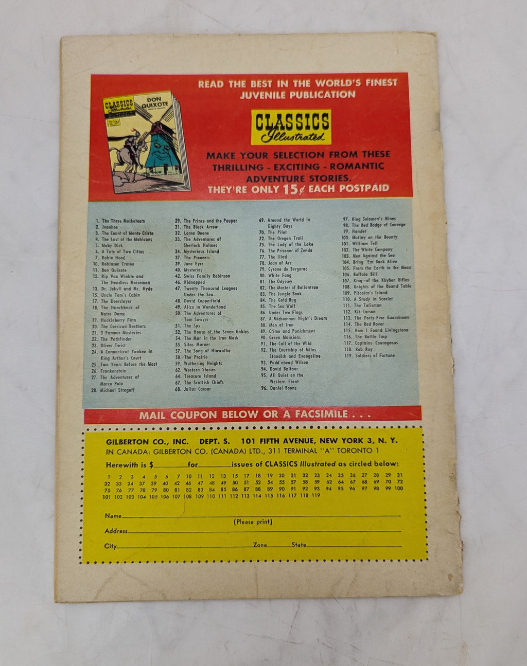 1947 Classics Illustrated Comics Rob Roy No. 118 By Sir Walter Scott image 2