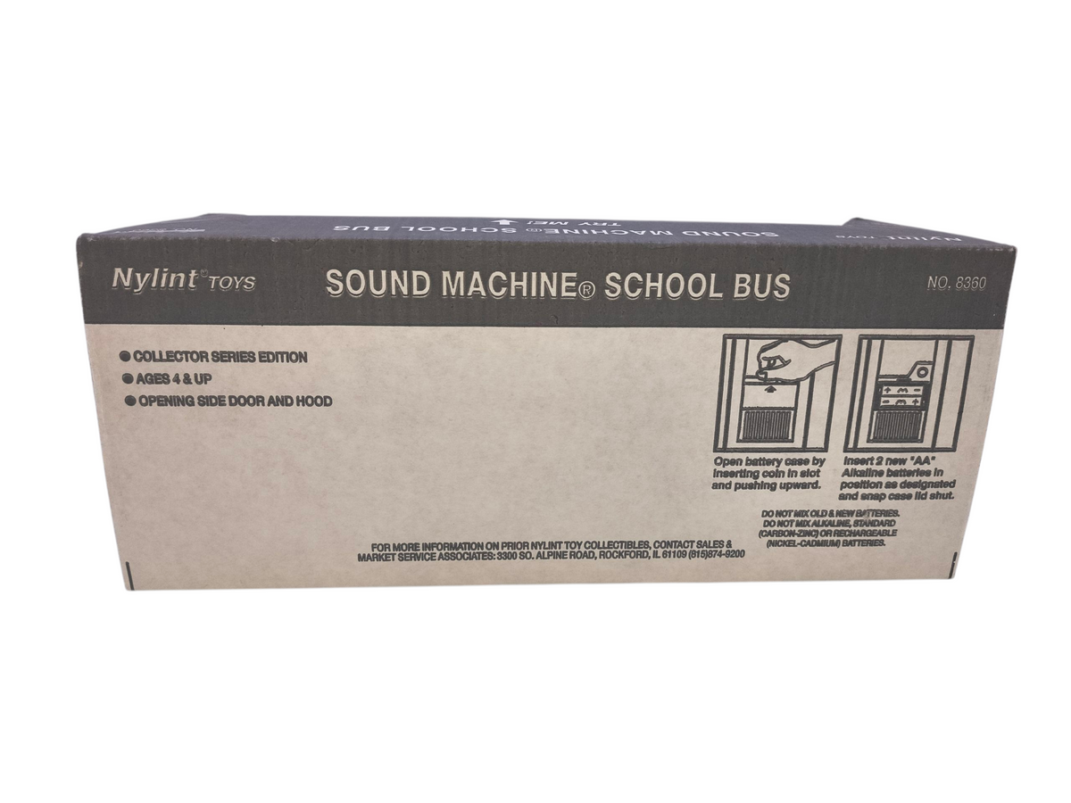 Vintage Nylint Sound Machine School Bus Pillsbury Dough Boy Logo w/ Tonka Figure image 2