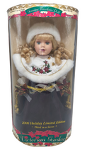 2000 Brass Key Victorian Garden Holiday 3rd In Series 16” Porcelain Doll