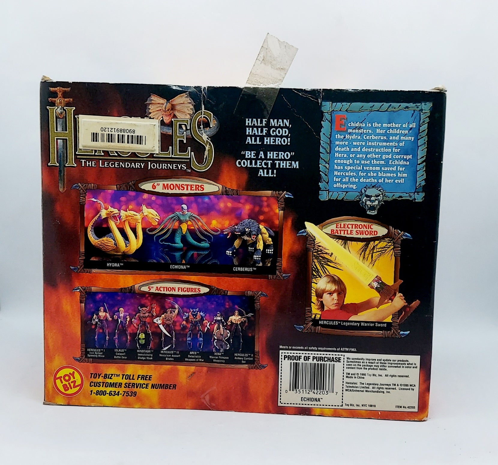 1995 Toy Biz Hercules The Legendary Journeys Echidna 6" image 2