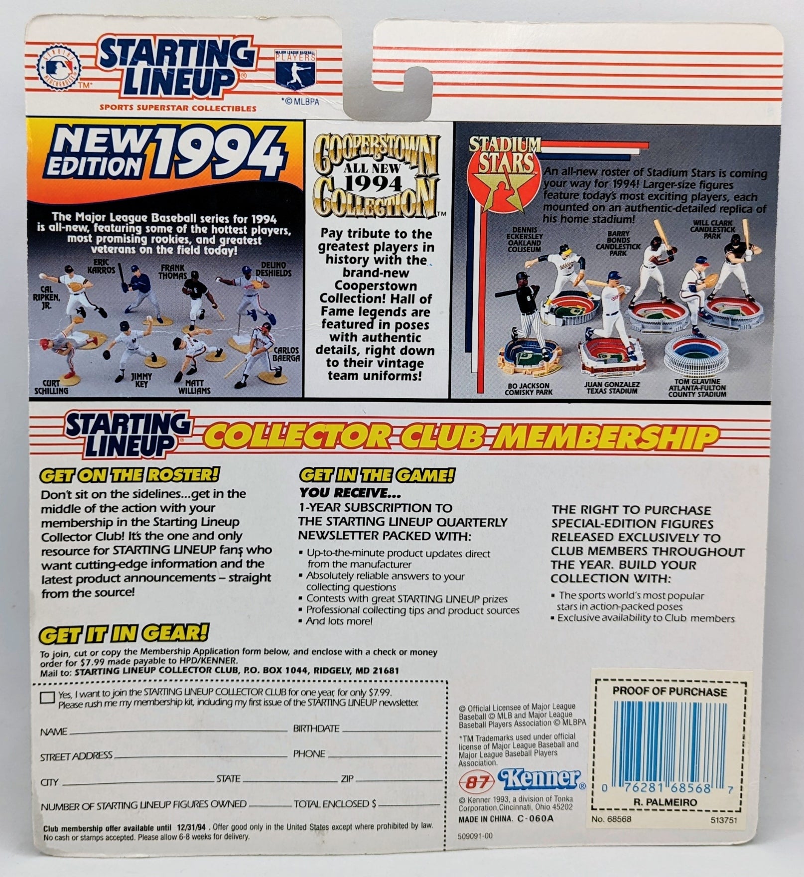 1994 Kenner Starting Lineup Dave Winfield Minnesota Twins MLB Figure image 2
