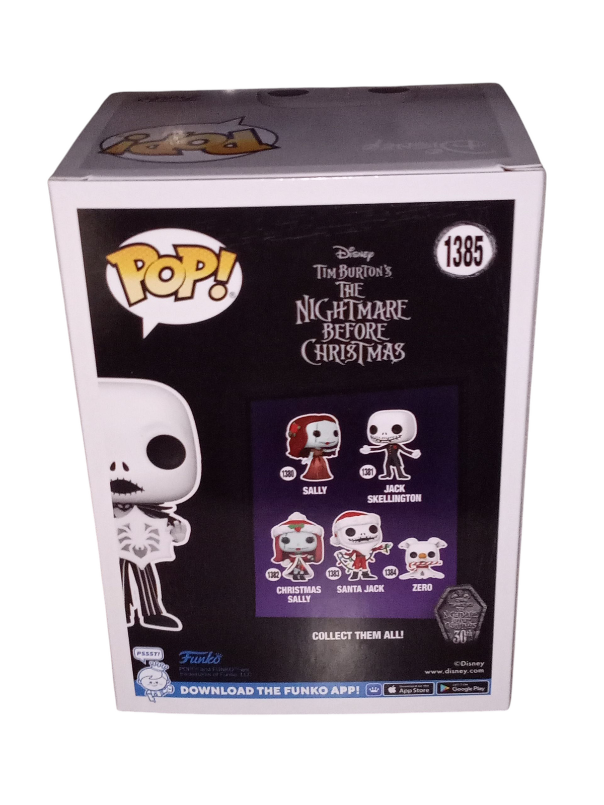 Funko Pop! Disney Nightmare Before Christmas Jack Skellington w/ Snowflake #1385 image 2