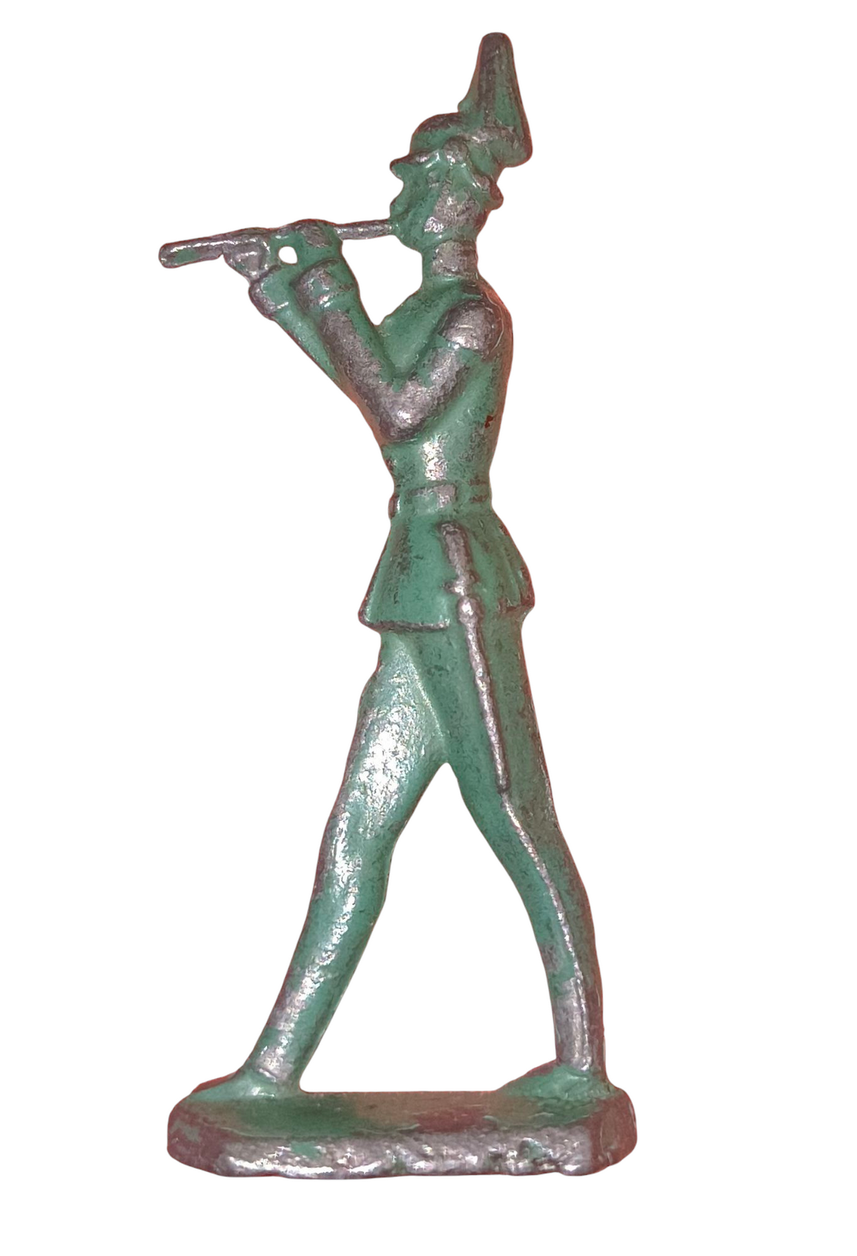 Vintage Lead Toy Soldier Marching w/ Flute Figurine image 2