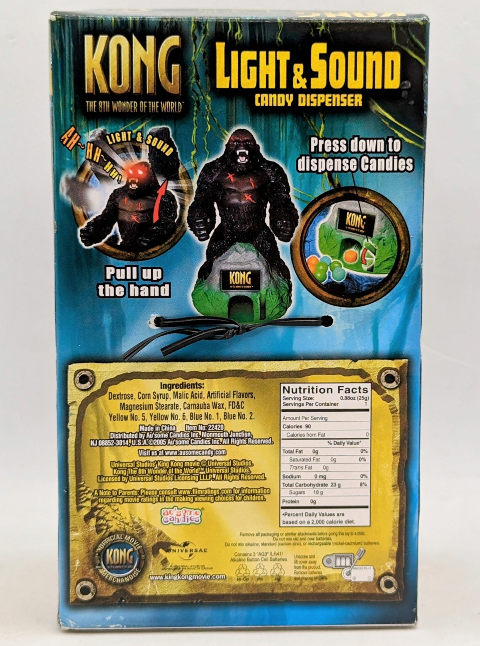 2005 Au'some Candies Kong The 8th Wonder Of The World Light & Sound Candy image 2