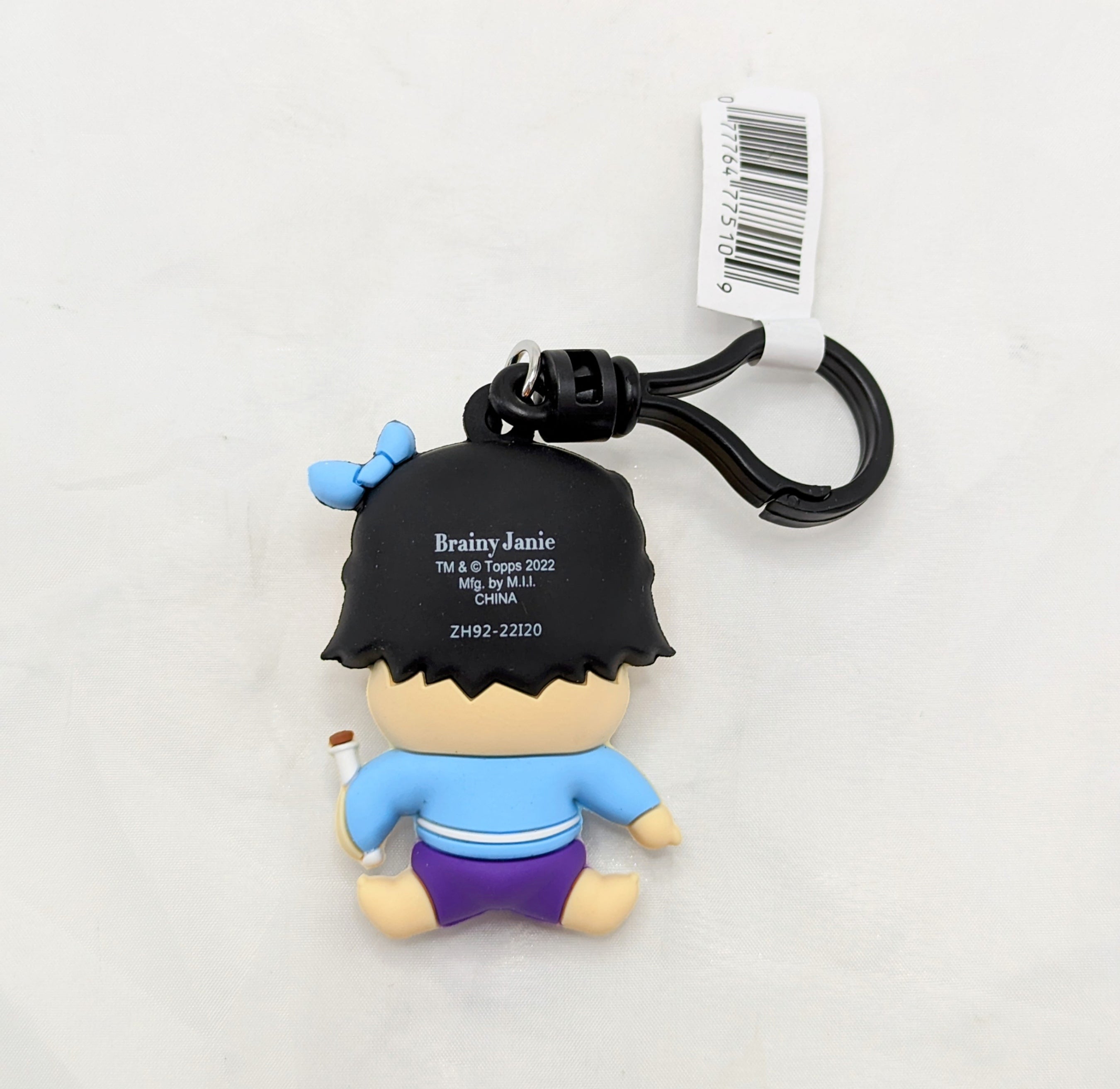 Monogram Garbage Pail Kids Brainy Janie Foam Figural Bag Clip image 2