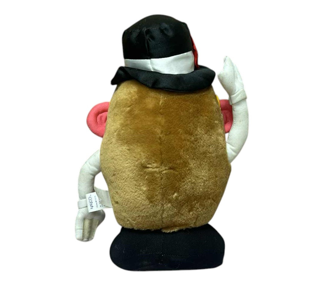 1998 Nanco Hasbro Mr. Potato Head 10'' Collectible Plush with Glasses And Tophat image 2