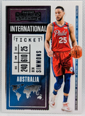 2020-21 Panini Contenders International Ticket Australia Ben Simmons #5